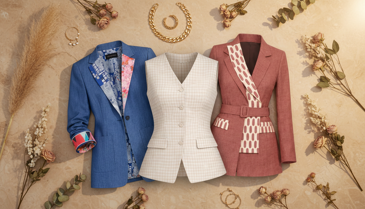 DORI collection of structured jackets, blazers and waistcoats